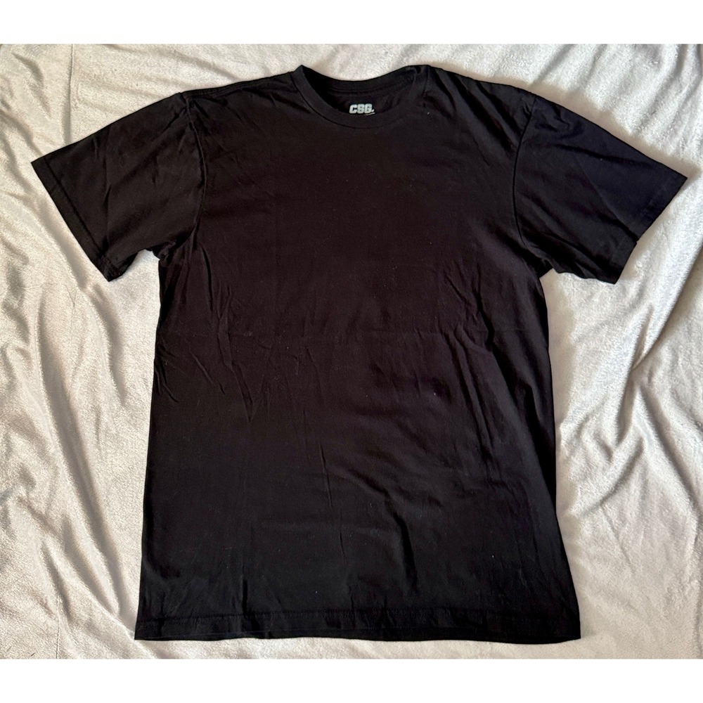 CSG‎ T-Shirt Mens Medium Black Condition 100% Cotton Short Sleeve Crew Neck